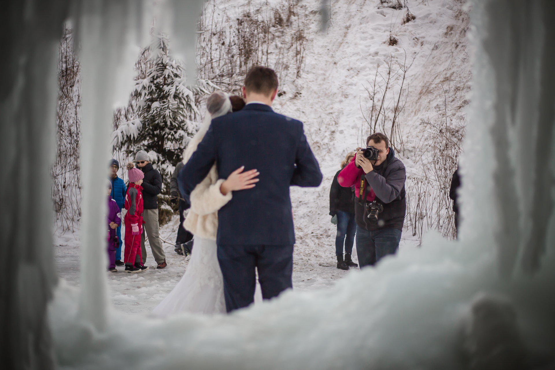 Ľadopád Šikľavá skala, svadobné fotky